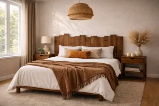 Cabecero Cama 150cm Nogal madera