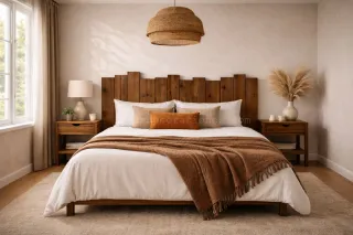 Cabecero Cama 150cm Nogal madera