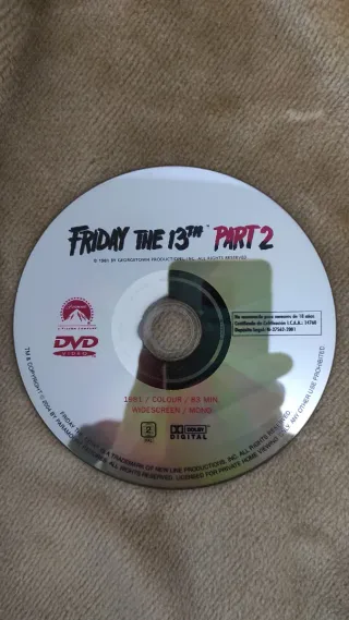DVD Viernes 13 Parte 2