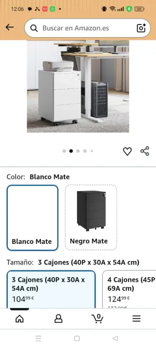 SONGMICS Cajonera, Archivador Móvil