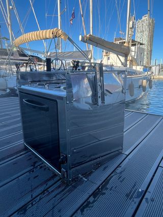 Cocina de gas para barco con horno