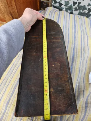 Botellero portátil de madera y metal