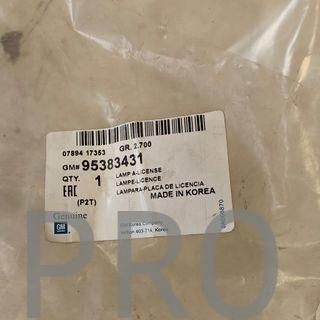 LUZ MATRICULA CHEVROLET EPICA NUEVO 95383431