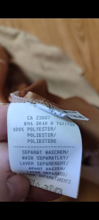 Chaqueta tipo antelina beige