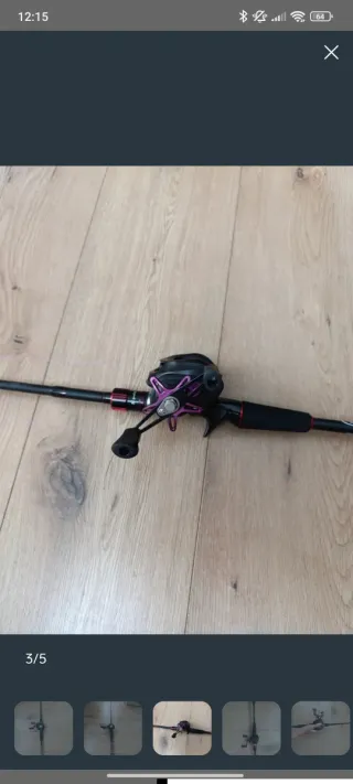 Caña y carrete casting 1.8m