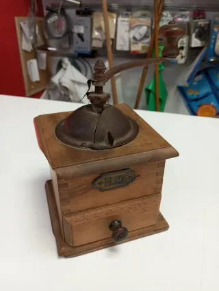 Antiguo Molinillo Café Madera ELMA