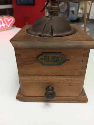 Antiguo Molinillo Café Madera ELMA