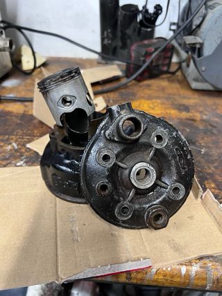 Cilindro Top negro Minarelli horizontal