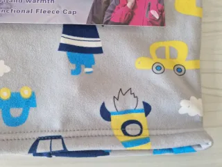 Braga per bambini con stampa di veicoli e nuvole