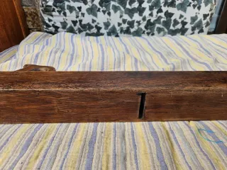 Cepillo de carpintero madera antiguo 66 cm