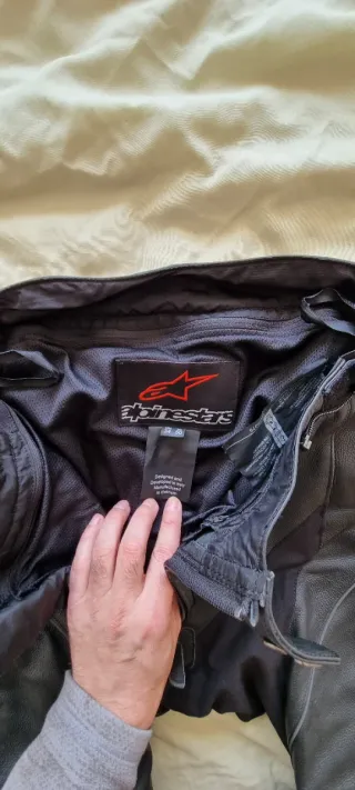 Pantalón Cuero Moto Alpinestars Missile negro