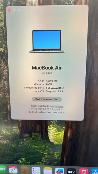 MacBook Air 2020 M1 256GB Gris 8GB RAM