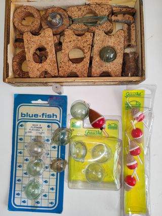 Material de pesca, mayoria sin abrir