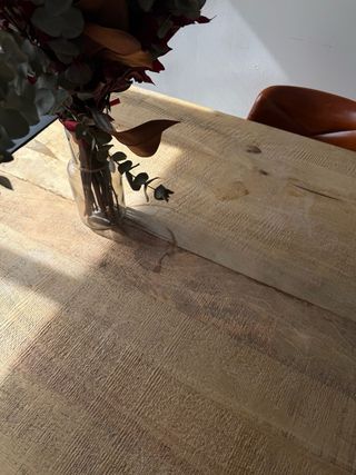 Mesa de comedor madera y metal