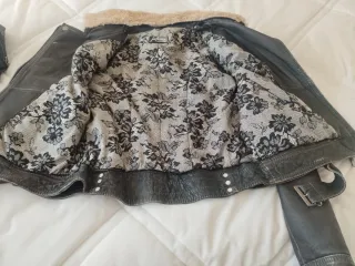 Anorak de piel para mujer