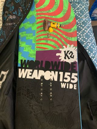 Tabla Snow K2 Worl Wide Weapon + Fijaciones 5150