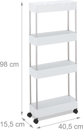 Carrito Organizador 4 Niveles con Ruedas