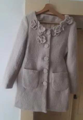 Blazer elegante com flores tam 36