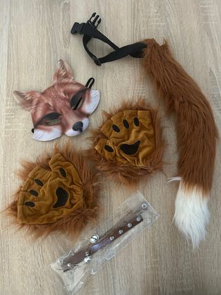 Disfraz Zorro Niño: Máscara, Cola y Guantes