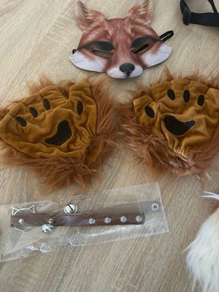 Disfraz Zorro Niño: Máscara, Cola y Guantes