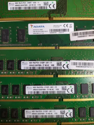 Lote 8x DDR4 4GB RAM Varios