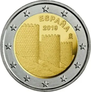 MONEDA CONMEMORATIVA 2€ ESPAÑA 2019. ÁVILA