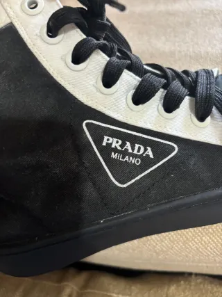 Zapatillas altas Prada lona