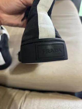 Zapatillas altas Prada lona