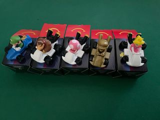 Lotto 5 Sorprese McDonald's Mario Kart Nuova Serie