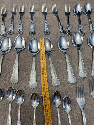 Set posate vintage in argento 800