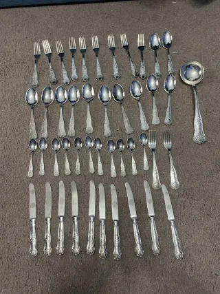 Set posate vintage in argento 800