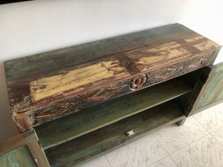 Mueble madera maciza mango multicolor