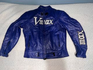 Chaqueta de cuero Vmax azul (Negociable )