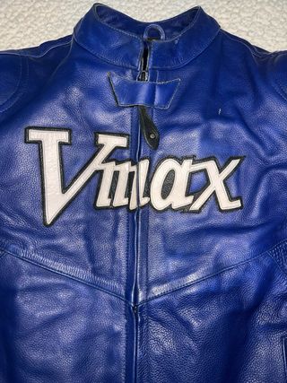 Chaqueta de cuero Vmax azul (Negociable )