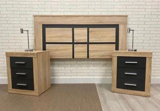 OFERTA DE CABECERO Y 2 MESITAS DE NOCHE