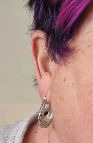 Pendientes Aro Vintage Plata Ley 925