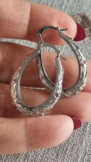 Pendientes Aro Vintage Plata Ley 925