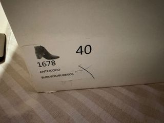 Botines Daniela Vega Burdeos Talla 40