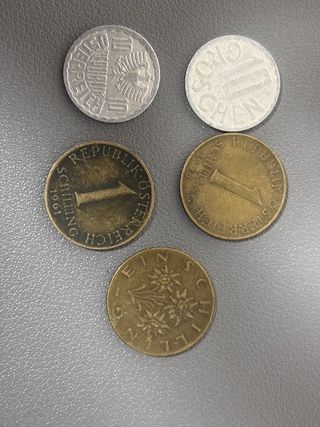 Monedas Chelines Austriacos