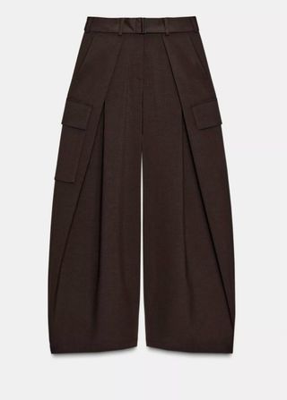 Pantalon palazzo lana Zara
