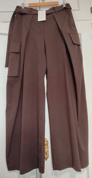 Pantalon palazzo lana Zara