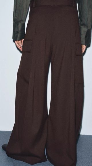 Pantalon palazzo lana Zara