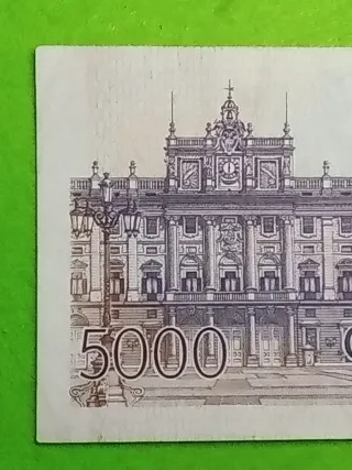 Billete de 5000 pesetas de 1979. Usado..