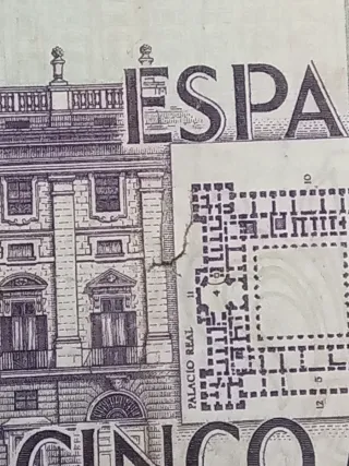 Billete de 5000 pesetas de 1979. Usado..