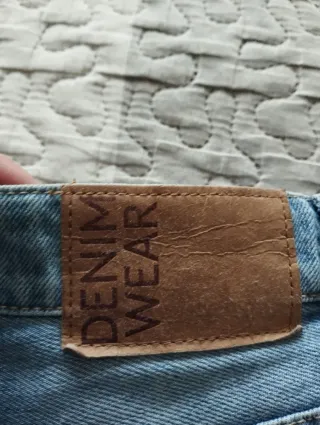 Pantalón Ancho Denim mujer talla M