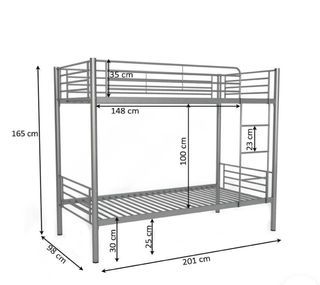 CHOLLO! Litera metálica convertible en 2 camas