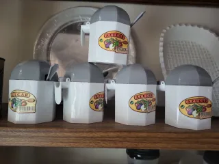 Lote 5 Azucareros Plástico