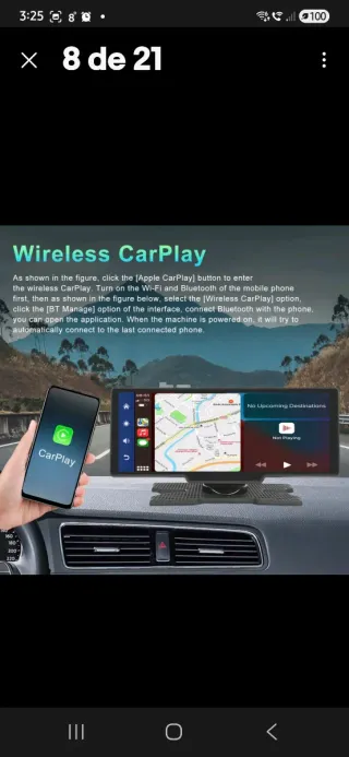 Pantalla Inalámbrica Android CarPlay