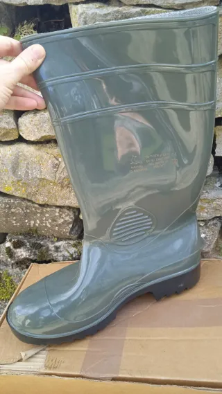 Botas de agua de seguridad verdes