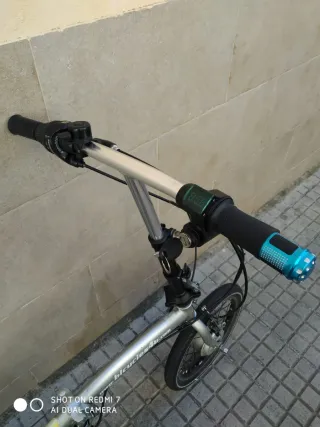 Bici Eléctrica Plegable Mini Plata